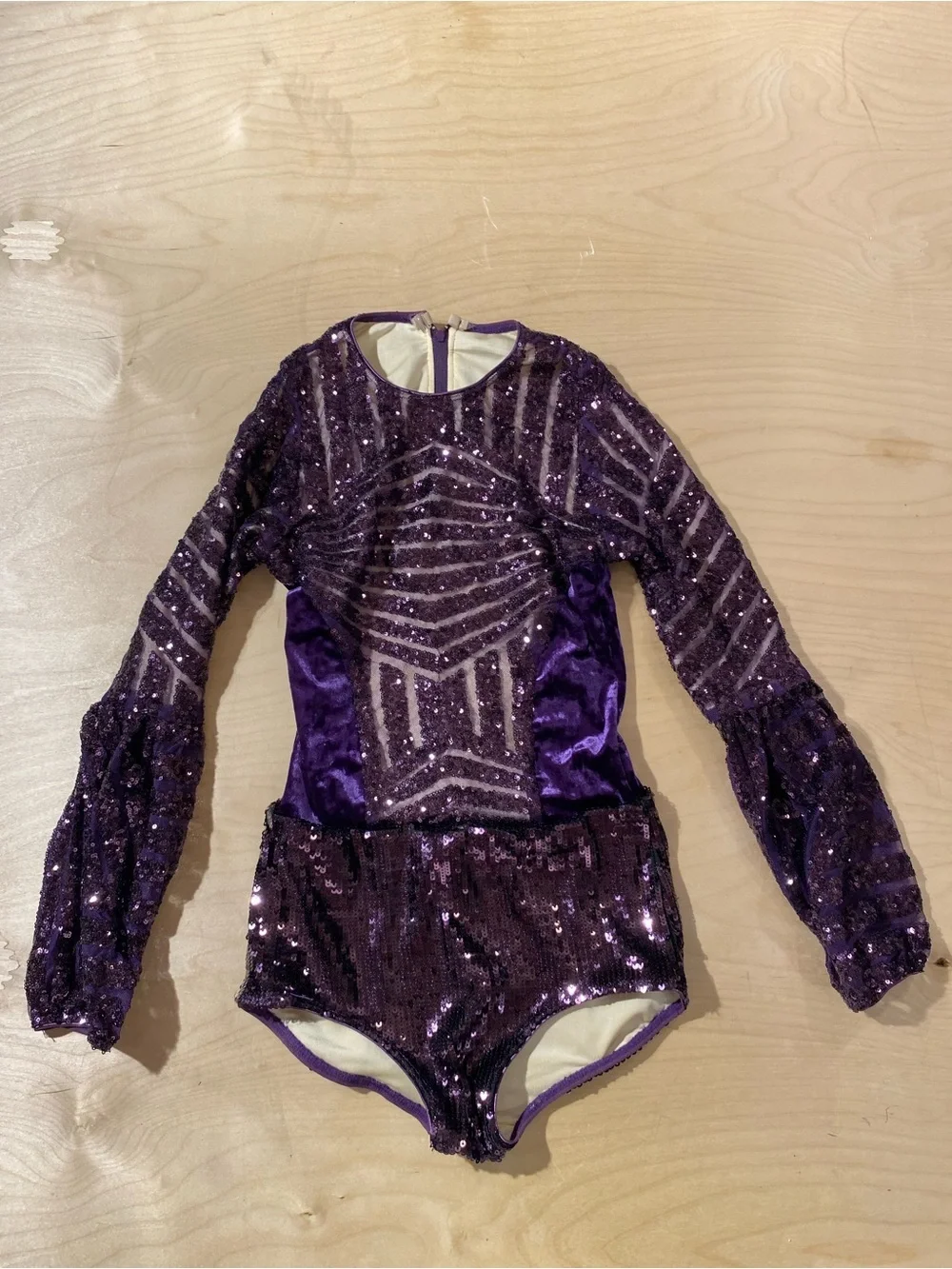 Tenth House Purple Sequin Girls' Dance Costume Leotard Size SA (RI)